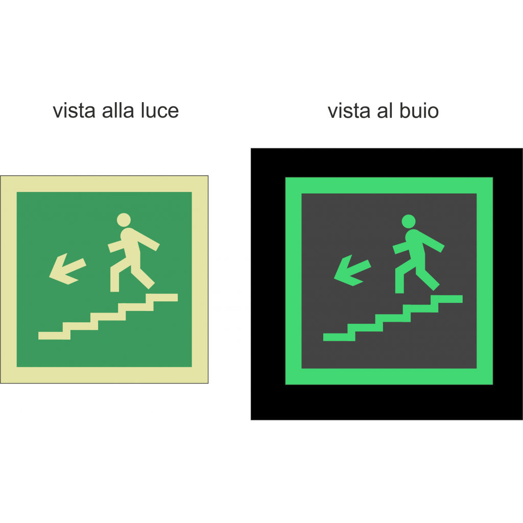 Segnalatori | L9835S - Cartello fotoluminescente Scivolo di